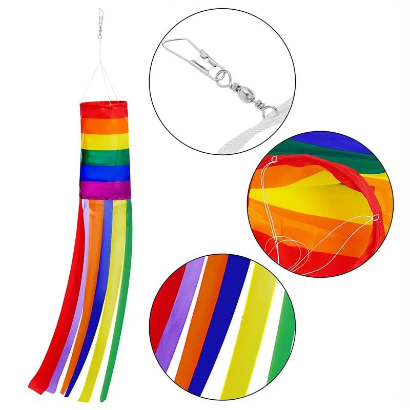 Custom Banner Cheap Lgbt Gay Pride Rainbow Windsock