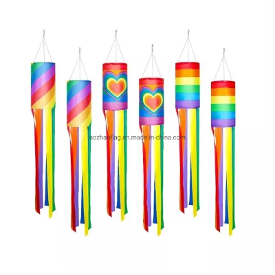 Banner personalizzato economico LGBT Gay Pride Arcobaleno Manica a vento