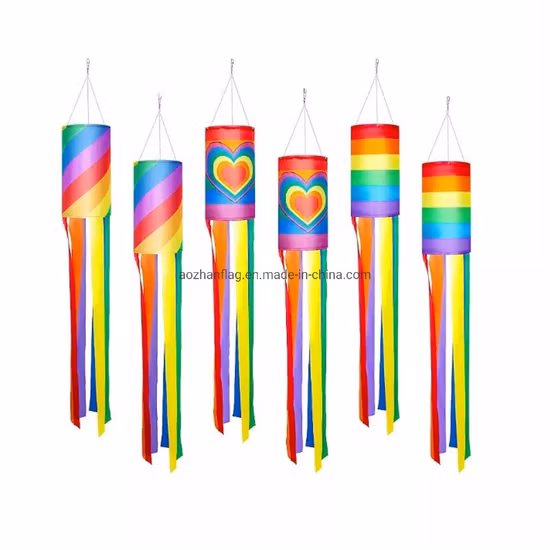 Bandiere personalizzate per maniche a vento per auto, bandiere per maniche a vento di Halloween, striscioni con bandiere arcobaleno