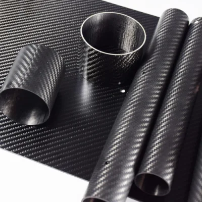 Vendita all'ingrosso di tubi in fibra di carbonio personalizzati, tubi in fibra di carbonio lucidi opachi 3K