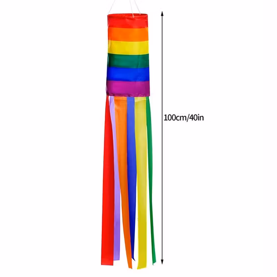 Manica a vento arcobaleno da 24