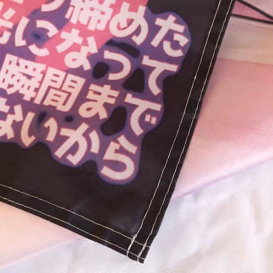 Banner pubblicitario personalizzato con segnale pubblicitario Mini manica a vento a scorrimento da parete Banner bandiera LGBTQ anime